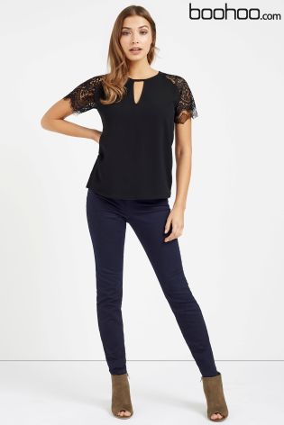 Boohoo Lace Top